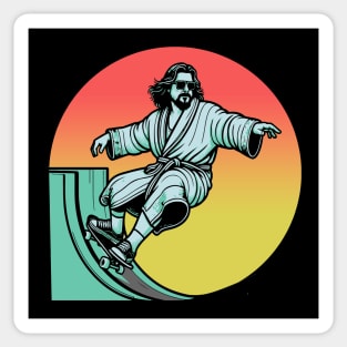 The Dude Lebowski Skateboarder Sticker